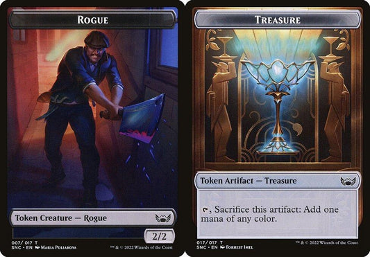 Rogue (007) // Treasure (017) Double-Sided Token - Foil
