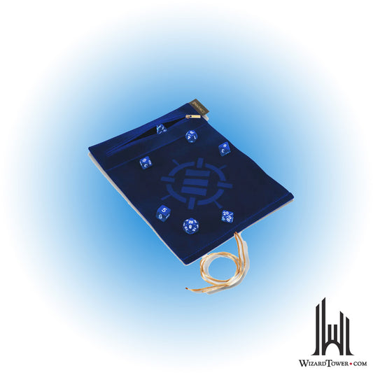 Dice Set - Roll on a Scroll Blue 7ct