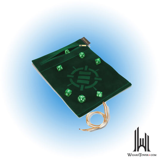 Dice Set - Roll on a Scroll Green 7ct