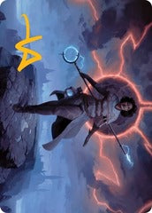 Rona, Herald of Invasion (16/81) Art Card (AMOM) - Gold-Stamped Signature