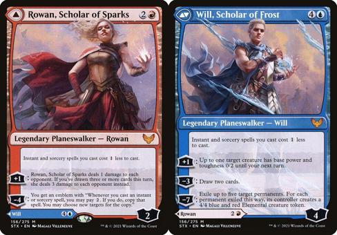 Rowan, Scholar of Sparks // Will, Scholar of Frost - Foil