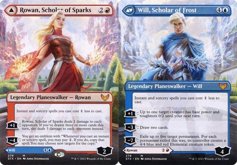 Rowan, Scholar of Sparks // Will, Scholar of Frost (278) (Borderless)