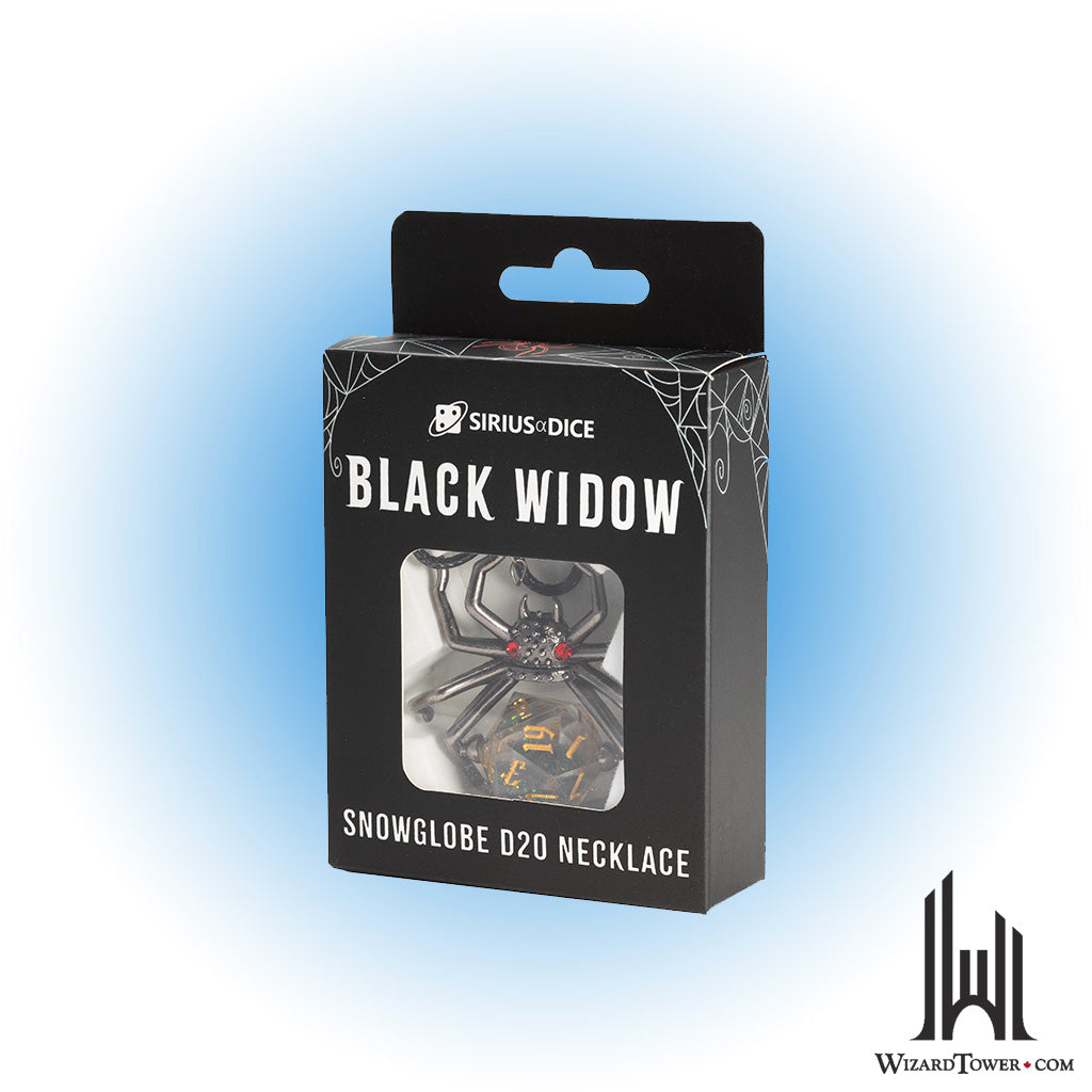 Individual Dice - Black Widow Necklace d20