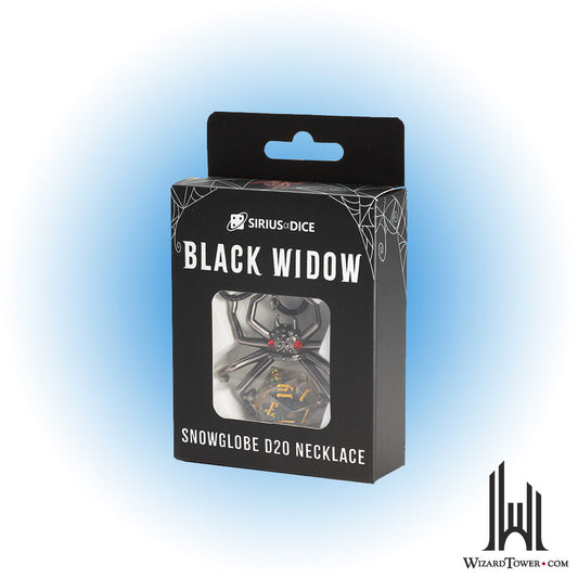 Individual Dice - Black Widow Necklace d20