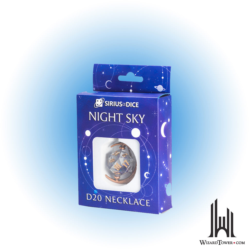 Individual Dice - Night Sky Necklace d20