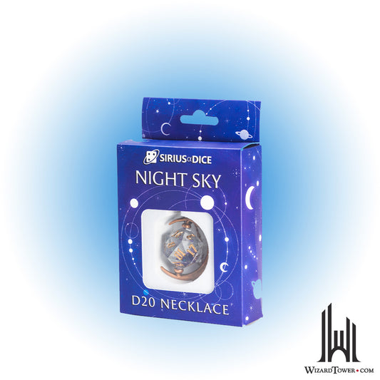 Individual Dice - Night Sky Necklace d20