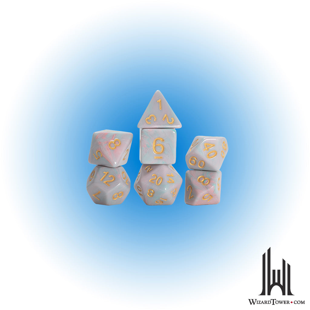 Dice Set - Pink Unicorn 7ct