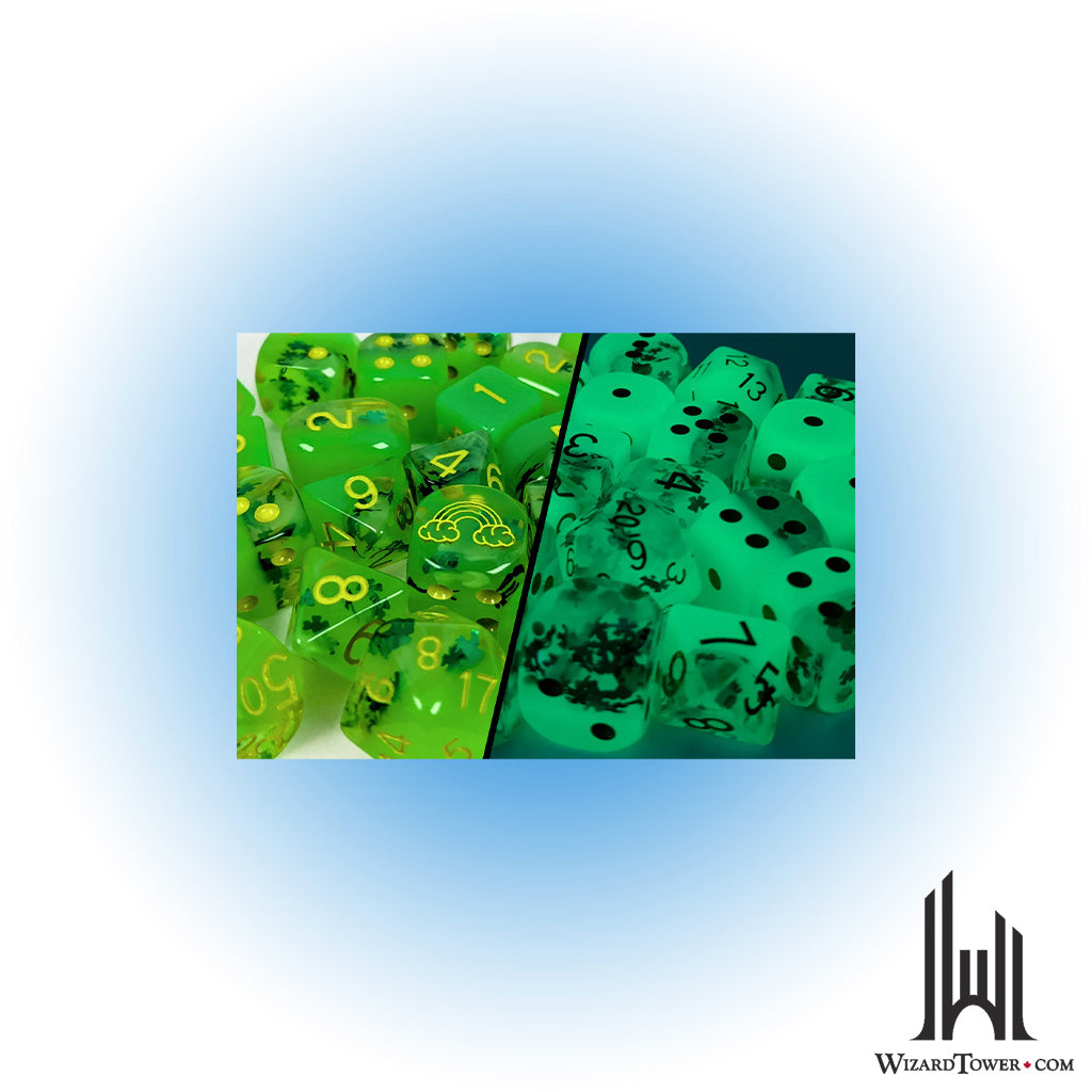 Dice Set - Lit Leprechaun 18mm d6 12ct