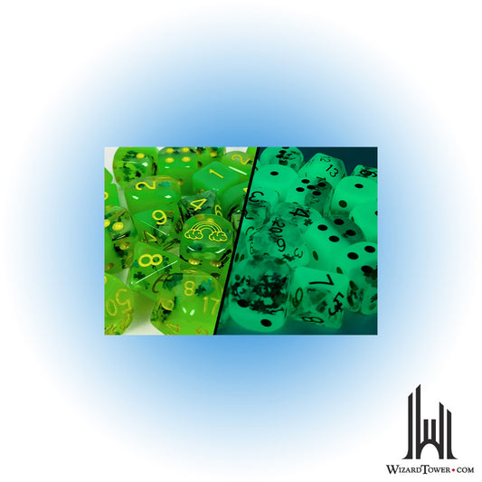 Dice Set - Lit Leprechaun 18mm d6 12ct