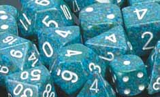 Dice Set - Speckled Sea 7ct
