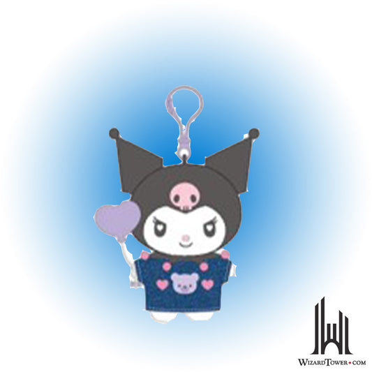 Key Chain Plush - Denim Kuromi