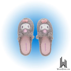 Kid's Slippers - Kuromi Face