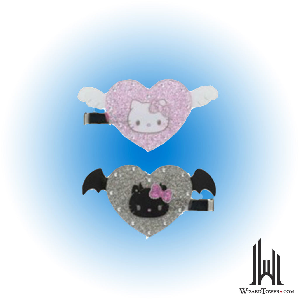 Hair Clip Set - Angel and Devil Hello Kitty