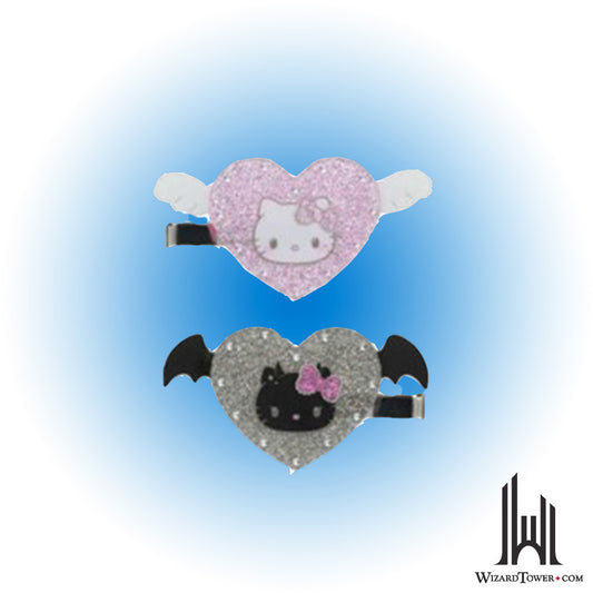 Hair Clip Set - Angel and Devil Hello Kitty