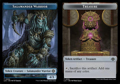 Salamander Warrior (0004) // Treasure (0018) Double-Sided Token