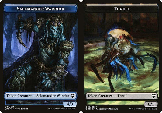 Salamander Warrior (004) // Thrull (005) Double-Sided Token - Foil