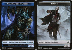 Salamander Warrior (004) // Zombie (006) Double-Sided Token - Foil