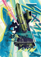 Salvation Engine (36/54) Art Card (ADFT) - Gold-Stamped Signature