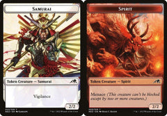 Samurai (003) // Spirit (009) Double-Sided Token - Foil