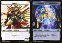 Samurai (003) // Treasure (017) Double-Sided Token - Foil