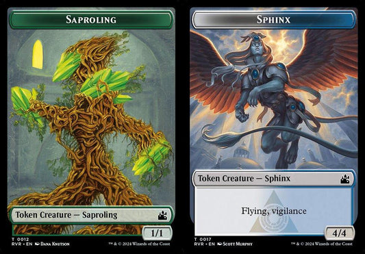 Saproling (0012) // Sphinx (0017) Double-Sided Token - Foil
