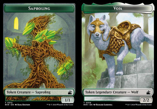 Saproling (0012) // Voja (0019) Double-Sided Token - Foil