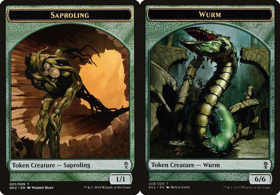 Saproling (007) // Wurm (008) Double-Sided Token