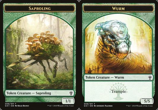 Saproling (008) // Wurm (009) Double-Sided Token