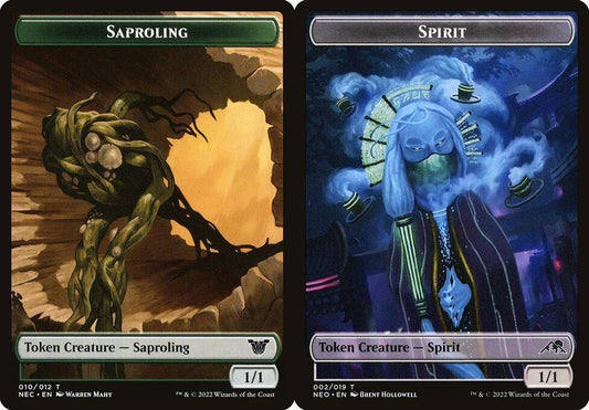 Saproling (010) // Spirit (002) Double-Sided Token