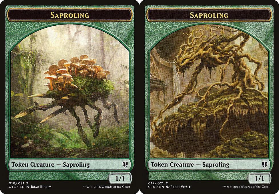 Saproling (016) // Saproling (017) Double-Sided Token