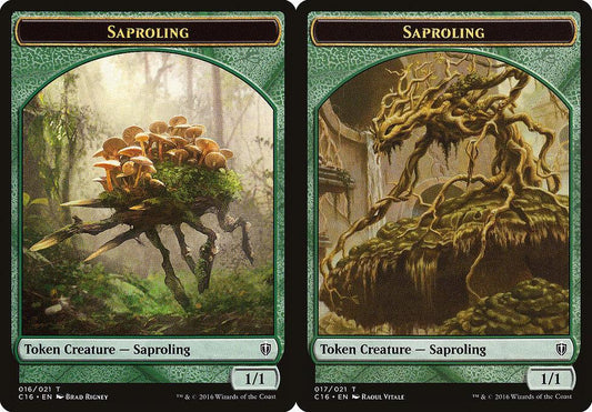 Saproling (016) // Saproling (017) Double-Sided Token