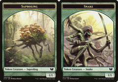 Saproling (016) // Snake (017) Double-Sided Token