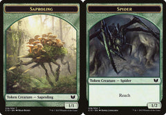 Saproling (016) // Spider (018) Double-Sided Token