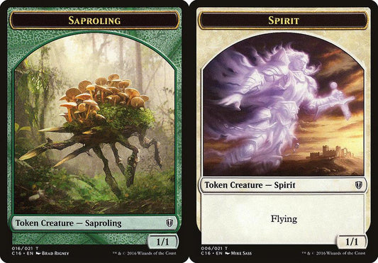 Saproling (016) // Spirit (006) Double-Sided Token