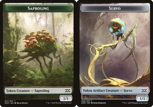 Saproling (017) // Servo (025) Double-Sided Token - Foil