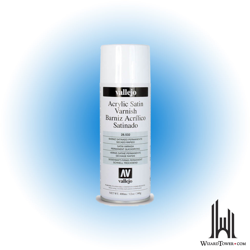 Vallejo Acrylic Spray Satin Varnish - 400ml