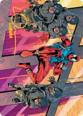 Scarlet Spider, Ben Reilly (38/54) Art Card (ASMP) - Gold-Stamped Signature