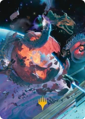 Scavenger Grounds (47/54) Art Card (AEOE) - Gold-Stamped Signature