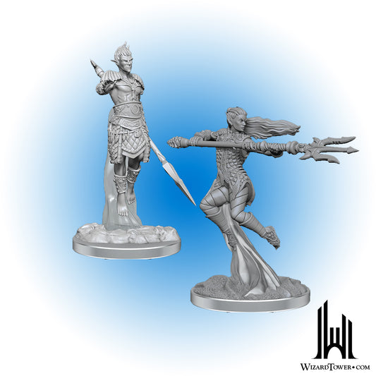 Unpainted Miniature - Dungeons & Dragons - Sea Elf Fighter