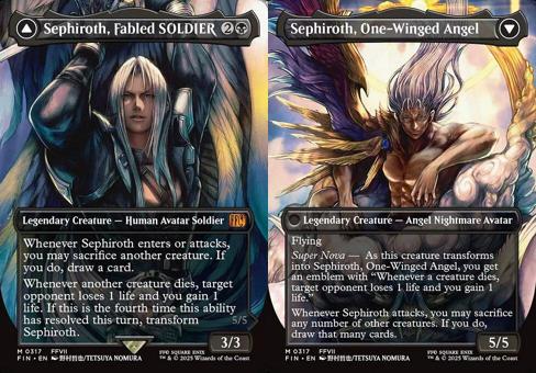 Sephiroth, Fabled SOLDIER // Sephiroth, One-Winged Angel (0317) (Borderless)
