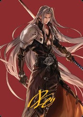 Sephiroth, Fabled SOLDIER (44/53) Art Card (AFIN) - Gold-Stamped Signature