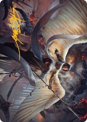 Serra Faithkeeper (07/81) Art Card (AMOM) - Gold-Stamped Signature