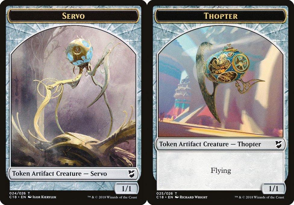 Servo (024) // Thopter (025) Double-Sided Token