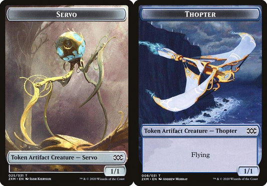 Servo (025) // Thopter (008) Double-Sided Token - Foil