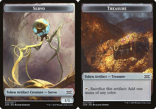 Servo (025) // Treasure (027) Double-Sided Token - Foil