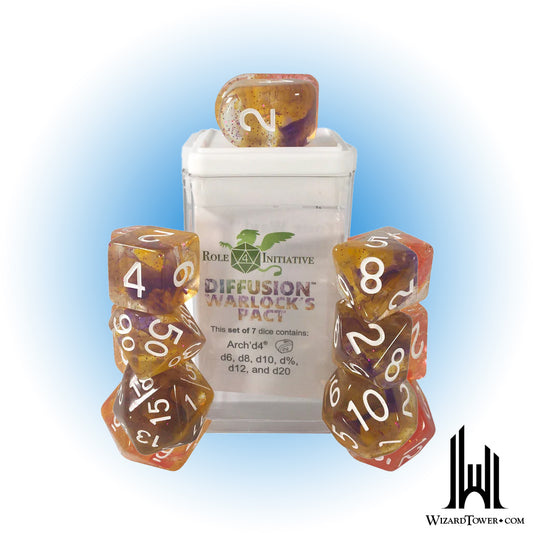 Dice Set - Diffusion Warlock's Pact Symbol 7ct