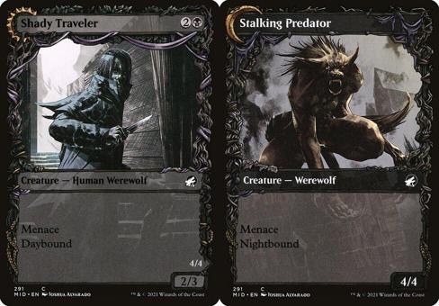 Shady Traveler // Stalking Predator (291) (Showcase) - Foil