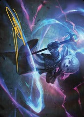 Shantotto, Tactician Magician (16/53) Art Card (AFIN) - Gold-Stamped Signature