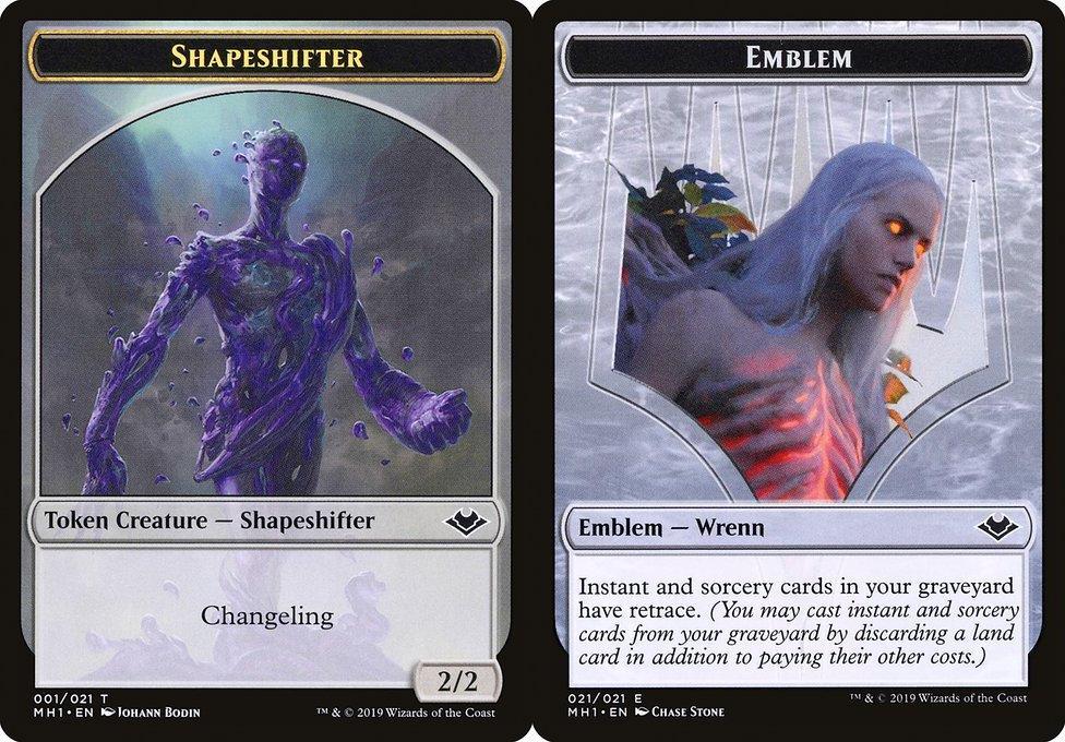 Shapeshifter (001) // Wrenn and Six Emblem (021) Double-Sided Token