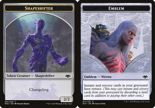 Shapeshifter (001) // Wrenn and Six Emblem (021) Double-Sided Token